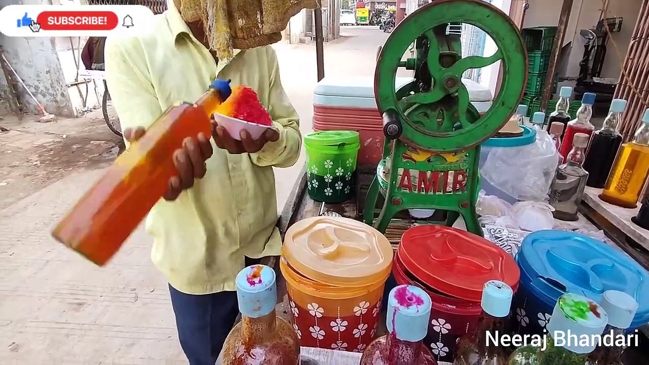 Ice Dish Making _ Gola _ Ahmedabad _ Neeraj Bhandari _ Summer Time
