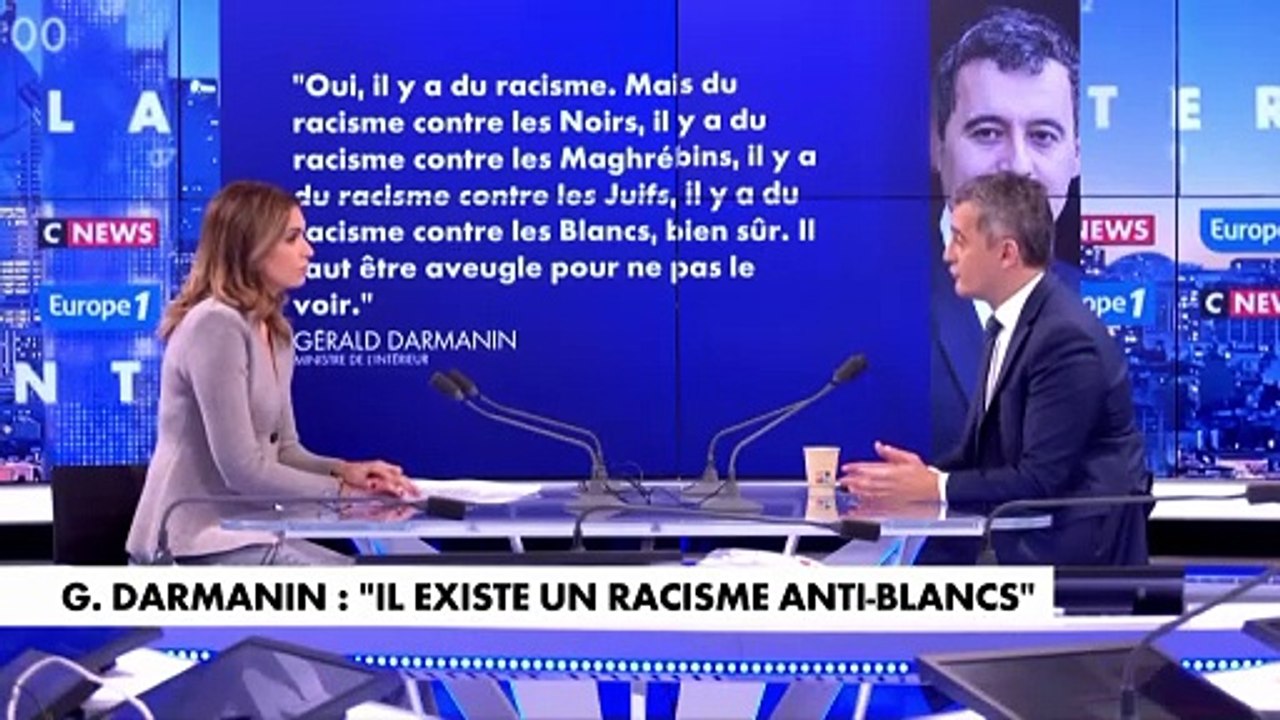 Racisme anti-blanc : «Ne pas dire qu'il existe, c'est ne pas dire la vérité», juge Gérald Darmanin