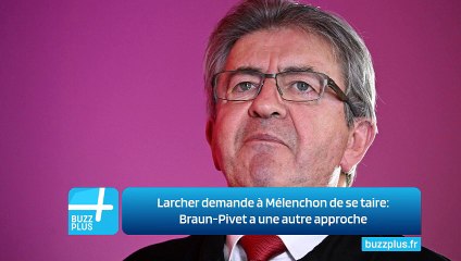 Larcher demande à Mélenchon de se taire: Braun-Pivet a une autre approche