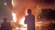 उदयपुर: चलते ट्रक में लगी भीषण आग, 4 घंटे की बड़ी मशक्कत के बाद आग पर पाया काबू