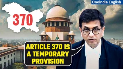 Descargar video: Article 370 verdict: SC upholds abrogation of Article 370 valid; polls by Sep 2024 | Oneindia News