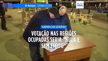 Ucrânia declara "nula e sem efeito" a eleição presidencial russa nos territórios ocupados