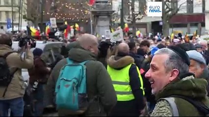 Varios miles de personas protestan contra el antisemitismo en Bruselas y Berlín