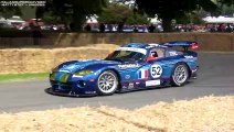 Chrysler_Dodge Viper GTS-R attacking Goodwood hillclimb course w_ iconic V10 engine sound_(720P_60FPS)