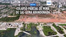 Mina de sal-gema abandonada no nordeste do Brasil colapsa parcialmente