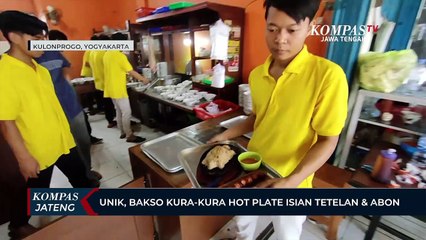 Unik, Bakso Kura-kura Hot Plate Isian Tetelan dan Abon