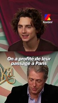 On a parlé des secrets de tournage du film Wonka avec Paul King, réalisateur, et Timothée Chalamet et Hugh Grant, aka nos Willy Wonka et Oompa Loompa préférés.