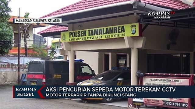 Aksi Pencuruan Sepeda Motor Terekan CCTV
