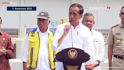 Detik-Detik Presiden Jokowi Resmikan Stasiun Pompa Ancol Sentiong, Begini Harapannya