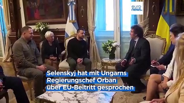Offenes Gespräch mit Orban: Selenskyj macht Werbung für EU-Beitritt der Ukraine