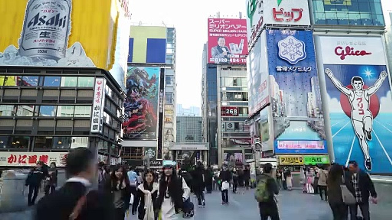 Time lapse Shibuya Area stock video.