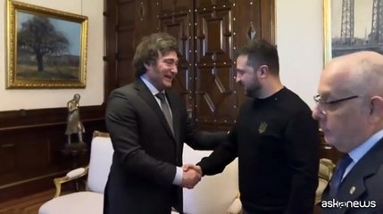 Argentina, dopo il giuramento Milei riceve Zelensky in bilaterale