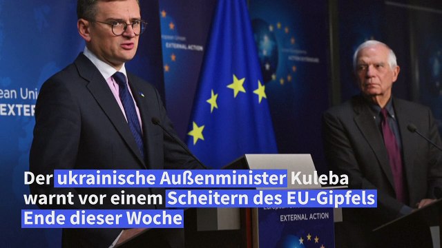 EU-Beitrittsgespräche: Kuleba warnt vor verheerenden Konsequenzen von Orbans Blockade