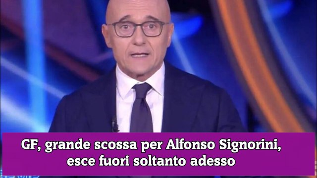 GF, grande scossa per Alfonso Signorini, esce fuori soltanto adesso
