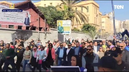 مسيرة حاشدة  لحزب حماة الوطن تجوب في شوارع الإسكندرية لتشجيع المواطنين النزول إلى الانتخابات