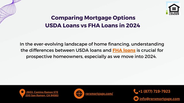 Comparing Mortgage Options USDA Loans vs FHA Loans in 2024