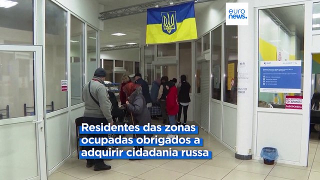 Milhares de pessoas fogem de territórios ocupados pela Rússia