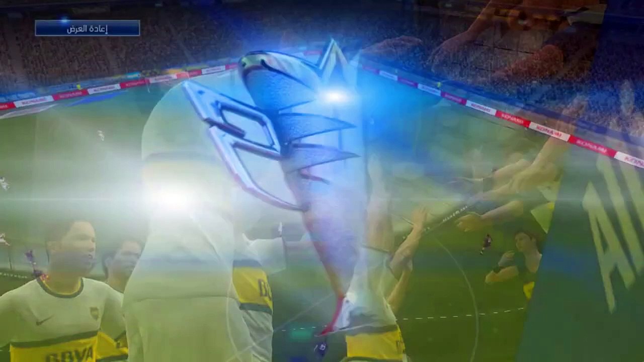 Amazing goal for Boca Juniors with one touch - PES