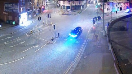 Shocking footage shows dangerous driver plough into pub