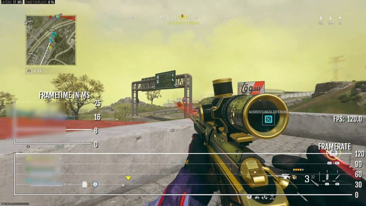 Call of Duty: Warzone – Der 120 Hz-Modus in der Framerate-Analyse