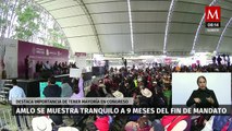 AMLO se muestra tranquilo a 9 meses del fin de mandato: 