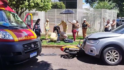 Motociclista sofre fratura exposta e perde sangue após ser arrastado 13 metros por automóvel 2