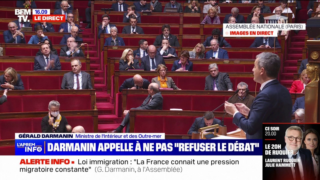 Gérald Darmanin, ministre de l'Intérieur, sur la loi immigration: "Le gouvernement est disposé à étudier minutieusement les 2.600 amendements"