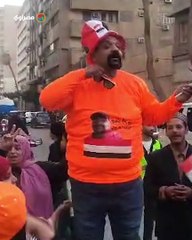 تواصل أجواء الاحتفالات أمام اللجان الانتخابية بعابدين