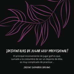 Download Video: -Jacobo Shemaria Capuano- ¡Desventajas de jugar golf profesional! (Parte 1) (Creado por @JacoboShemariaCapuano)