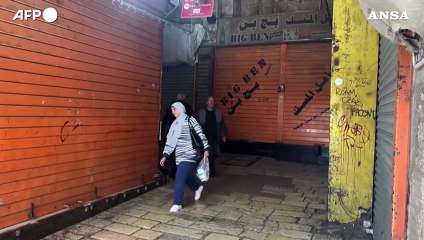 Sciopero generale in solidarieta' con Gaza, negozi chiusi a Gerusalemme