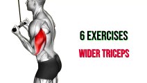 6 Exercises for Wider Triceps | Triceps Workout at Gym