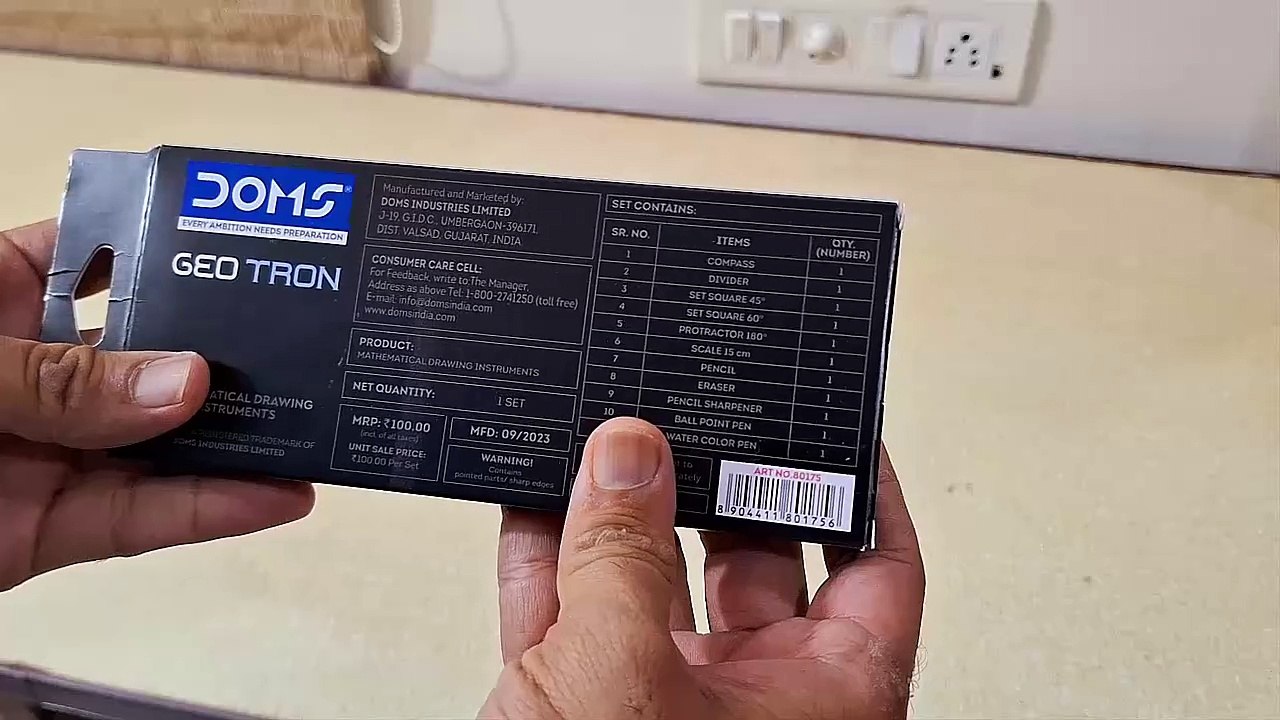 Unboxing and Review of DOMS Geotron Mathematical Drawing Instruments Box