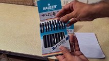 Unboxing and Review of Hauser Fuse 1.0mm Ball Pen for students exam