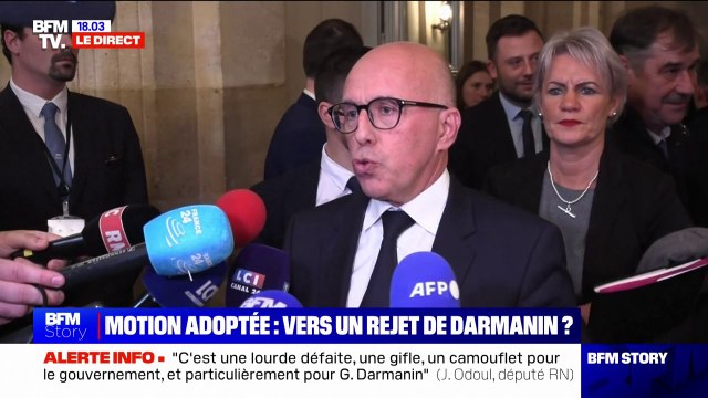 Motion de rejet du projet de loi immigration: Nous voulons débattre et adopter dans son intégralité, sans ajout et sans modification, le texte du Sénat , affirme Éric Ciotti (LR)