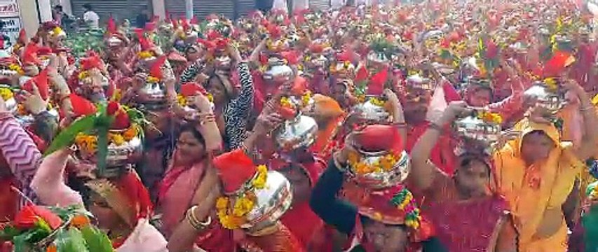 कलश यात्रा में झलकी श्रद्धा, श्याम भक्ति में रंगा शहर