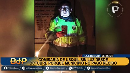 Comisaría de Usquil sin luz desde octubre: Municipalidad no habría pagado recibo