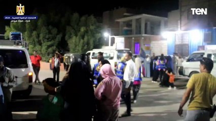 استمرار توافد المواطنين على لجان غرب الأقصر خلال الفترة المسائية