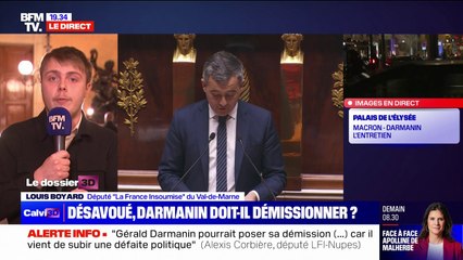 Rejet de la loi immigration: "Le gouvernement d'Emmanuel Macron n'a plus de légitimité politique", pour Louis Boyard (LFI)