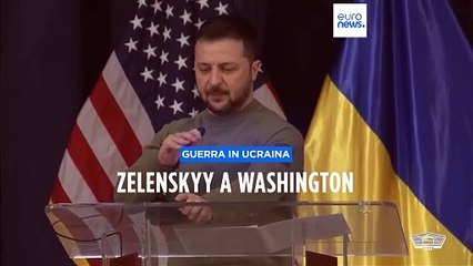 Zelensky a Washington per spingere sugli aiuti in ritardo: "Per Putin sogno che diventa realtà"
