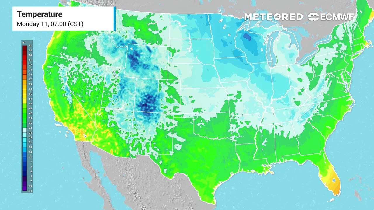 High pressure over much of the US