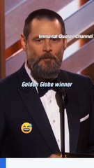 jim carry golden globe winner special speech