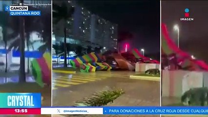 Colapsa estructura de burrito sabanero en Cancún