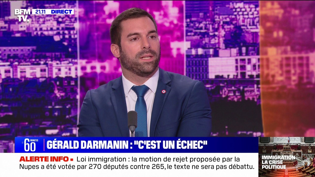 Rejet de la loi immigration: "Nous avons empêché le plus grand appel d'air depuis le regroupement familial des années 1970", affirme Julien Odoul (RN)