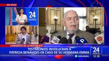 Congreso: Legisladores reaccionan sobre caso Enma Benavides