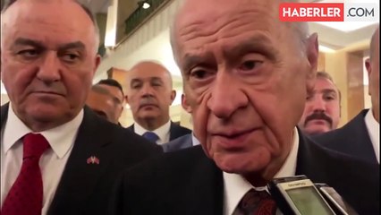 Bahçeli, Kürtçe konuşmaya tepki gösterdi