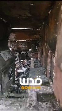تفحمت من الداخل والخارج.. شاهد: لقطات مرئية لاحتراق آليات عسكرية إسرائيلية