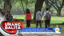 Panukalang Free College Entrance Exams Act, aprubado na sa third & final reading sa Senado | UB