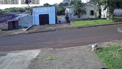 Câmera registra momento em que homem é perseguido por atirador pouco antes de morrer