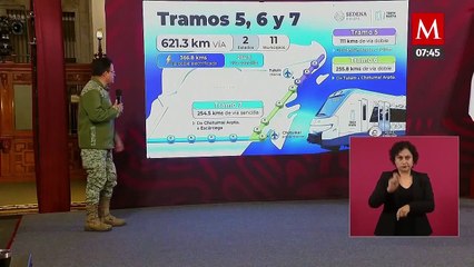 Tramos del Tren Maya construidos por Ejército, con avance de 64%
