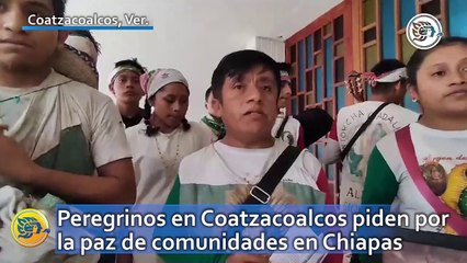 Download Video: Peregrinos en Coatzacoalcos piden por la paz de comunidades en Chiapas